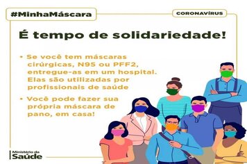 Foto - MATERIAL INFORMATIVO SOBRE CORONAVÍRUS - MINISTÉRIO DA SAÚDE